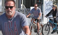 &apos;Kẻ huỷ diệt&apos; Arnold Schwarzenegger cùng bạn gái kém 27 tuổi đạp xe dạo phố