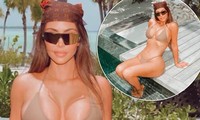 Kim Kardashian liên tục tung ảnh gợi cảm, như chưa hề có chuyện ly dị