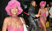 Rihanna mặc váy trễ nải, không nội y &apos;nóng mắt&apos; đi chơi với bạn trai