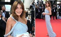 Cựu đệ nhất phu nhân Pháp Carla Bruni quyến rũ trên thảm đỏ Cannes 2021