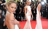 &apos;Thiên thần nội y&apos; Candice Swanepoel diện mốt ngực trần trên thảm đỏ LHP Cannes