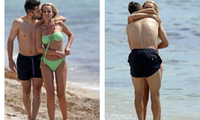 Nàng mẫu Romarey Ventura diện bikini &apos;bốc lửa&apos;, liên tục âu yếm hậu vệ Jordi Alba ở biển