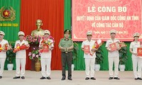 Công an Bình Thuận điều động, bổ nhiệm 6 sĩ quan chỉ huy