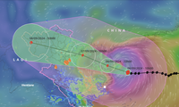 Siêu bão số 3 Yagi cách Quảng Ninh khoảng 600 km