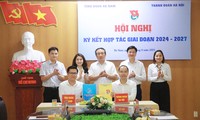 Tỉnh Đoàn Hà Nam và Thành Đoàn Hà Nội ký kết hợp tác giai đoạn 2024 - 2027