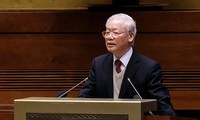 Tổng Bí thư Nguyễn Phú Trọng phát biểu chỉ đạo Hội nghị. Ảnh: Mạnh Thắng