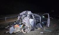 Container tông ô tô trên cao tốc Nha Trang - Cam Lâm làm 2 người chết