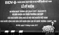 Thống đốc Lê Minh Hưng phát biểu tại lễ kỷ niệm 60 năm ngày thành lập BIDV.