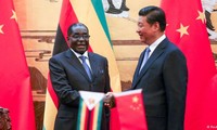 Tổng thống Zimbabwe Robert Mugabe và Chủ tịch Trung Quốc Tập Cận Bình tại Bắc Kinh năm 2014. Ảnh: Getty Images.