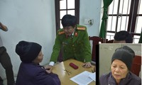 Công an làm việc với bà Phạm Thị Xuân.