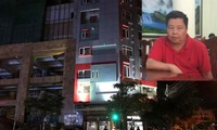 Khu nhà hàng, khách sạn nguy nga của “đại gia” Voòng tại khu đô thị Phú Lộc ( TP Lạng Sơn) (ảnh lớn), đối tượng Voòng tại cơ quan điều tra (ảnh nhỏ). Ảnh: Duy Chiến.