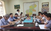 Tổ công tác làm việc với Hội đồng thi Sở GD&ÐT Hà Giang. Ảnh : GD&ÐT.