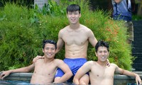 Các cầu thủ Olympic Việt Nam cần sớm phục hồi cả thể lực và tinh thần để chuẩn bị cho trận tranh HCÐ gặp UAE vào ngày 1/9. Ảnh: HỮU PHẠM.