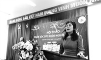 Bà Nguyễn Minh Tâm - Giám đốc Chi nhánh Vinamilk tại Hà Nội phát biểu tại hội thảo.