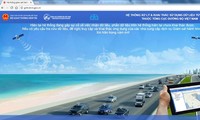Thông báo trên hệ thống giám sát hành trình ô tô của Tổng cục Đường bộ Việt Nam. (Ảnh chụp màn hình chiều 15/12).