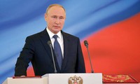 Ông Vladimir Putin trở thành Tổng thống Nga nhiệm kỳ 4 (kéo dài đến 7/5/2024). Ảnh: ap.