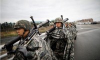 Lính Hàn Quốc tham gia cuộc tập trận Max Thunder hồi tháng Năm vừa qua. Ảnh: Reuters.