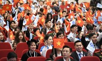 Toàn cảnh phiên trọng thể Đại hội đại biểu toàn quốc Hội Sinh viên Việt Nam lần thứ XI