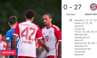 Bayern Munich hủy diệt đối thủ bằng tỷ số không tưởng