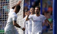 Hạ Leicester, Man City bám sát M.U trên bảng xếp hạng