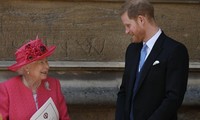 Hoàng tử Harry trong một lần gặp trực tiếp Nữ hoàng Elizabeth Đệ nhị. Ảnh: Getty.
