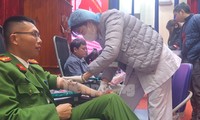 Hơn 700 người đội mưa rét hiến máu tình nguyện ở Lào Cai
