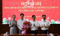 Công bố quyết định của Ban Thường vụ Tỉnh ủy Lào Cai về công tác cán bộ