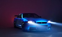 Xế cổ Nissan GT-R R34 được phục chế thành siêu xe