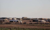  Trại tị nạn cho người Syria tại Idlib. Ảnh: REUTERS
