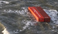 Các container trôi nổi ngoài khơi Biển Bắc, ở cả vùng biển Đức và Hà Lan