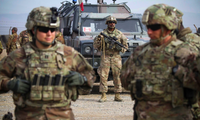 Binh lính Mỹ tại một trại huấn luyện ở Herat, Afghanistan. Ảnh: EPA