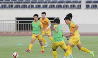 Các cầu thủ U22 Việt Nam tập luyện ngày 20/4
