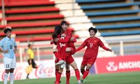 Đội tuyển nữ Việt Nam sẽ lập kỷ lục 8 lần đoạt HCV SEA Games nếu đánh bại Myanmar ở trận chung kết hôm nay. Ảnh: Hữu Phạm