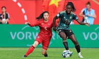 Đội tuyển nữ Việt Nam thi đấu kiên cường trước đội nữ Đức