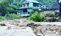 Mưa lũ gây ngập lụt nhiều nơi ở Nghệ An. Ảnh: PV