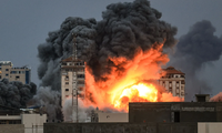 Israel tấn công ở Dải Gaza. Ảnh: Getty Images