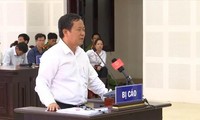 Bị cáo Trương Huy Liệu tại tòa 