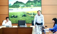 Bộ trưởng Nguyễn Văn Hùng phát biểu tại Quốc hội. Ảnh: Như ý