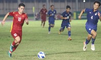 Văn Khang - phát hiện thú vị nhất của bóng đá Việt Nam năm 2022. Ảnh: VFF 