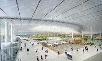 Chính phủ đặt mục tiêu, ngày 2/9/2025, sân bay Long Thành sẽ phục vụ chuyến bay đầu tiên. Ảnh phối cảnh sân bay Long Thành trong tương lai