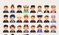 Một phần trong chuỗi emoji thể hiện 54 dân tộc VN