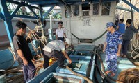 Cảnh sát biển phối hợp bắt tàu vận chuyển 50.000 lít dầu DO trái phép 