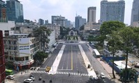 Adjusting traffic for a section of central Ho Chi Minh City road for 10 days 