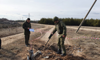 Một trạm kiểm soát biên giới của Nga bị phá huỷ bởi đạn pháo từ Ukraine