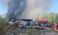 Cháy lớn làm thiệt hại 5 căn nhà ở Cà Mau