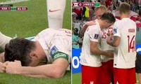 Giải hạn tại World Cup, Lewandowski úp mặt xuống sân khóc nức nở