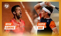 Lịch thi đấu chung kết Roland Garros 2023: Novak Djokovic vs Casper Ruud
