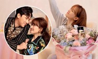 Hari Won ôm bó hoa ‘đồng tiền’ dịp sinh nhật, Trấn Thành gửi lời mật ngọt đến vợ