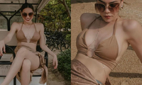 Hồ Ngọc Hà thả dáng với bikini, khoe thân hình nóng bỏng ở tuổi U40