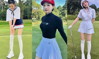 Thời trang đánh golf không trùng lặp của Hiền Hồ